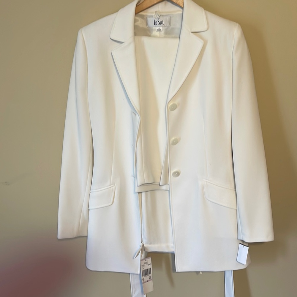 White pants suit